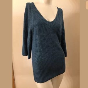 J Jill V neck cozy knit pullover top sweater XS